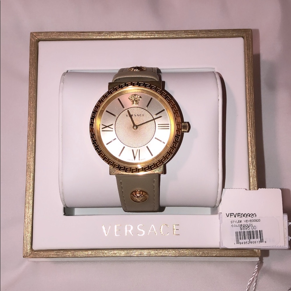Versace Leather Watch